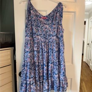 Floral Blue and Pink women’s Dress